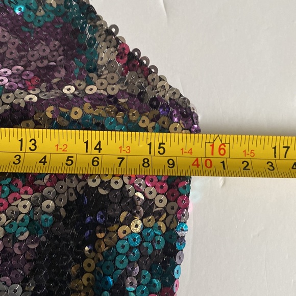 Intimately Free People Women's Multicolored Sequin Printed Chemise Medium - Picture 7 of 11